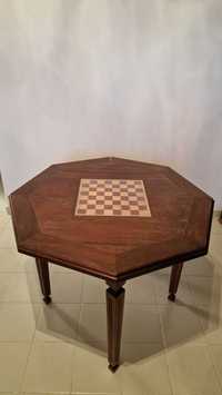 Mesa Xadrez em madeira maciça
