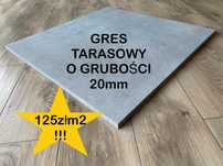 Gres Taras Wentylowany HELLGRAU 75x75 x2 cm Gat. 1 już za 125złm2