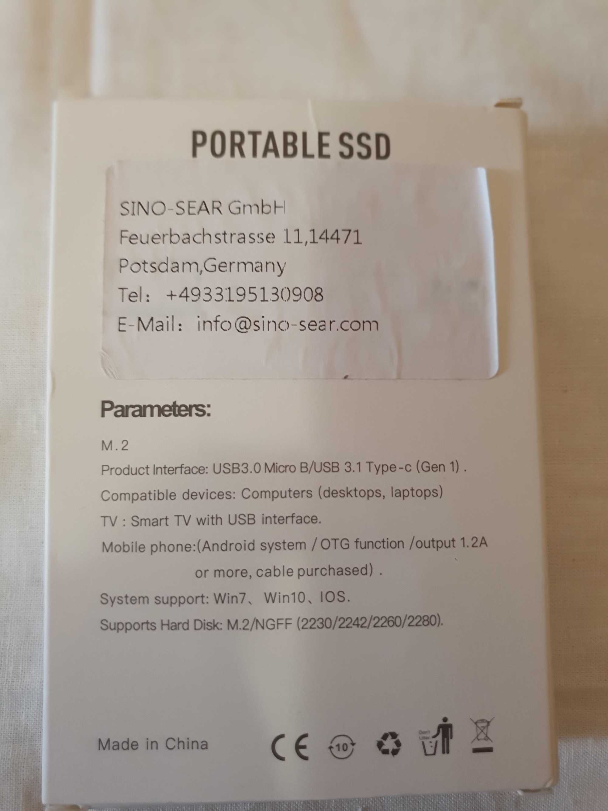 Новый внешний ssd-диск  на 4T.