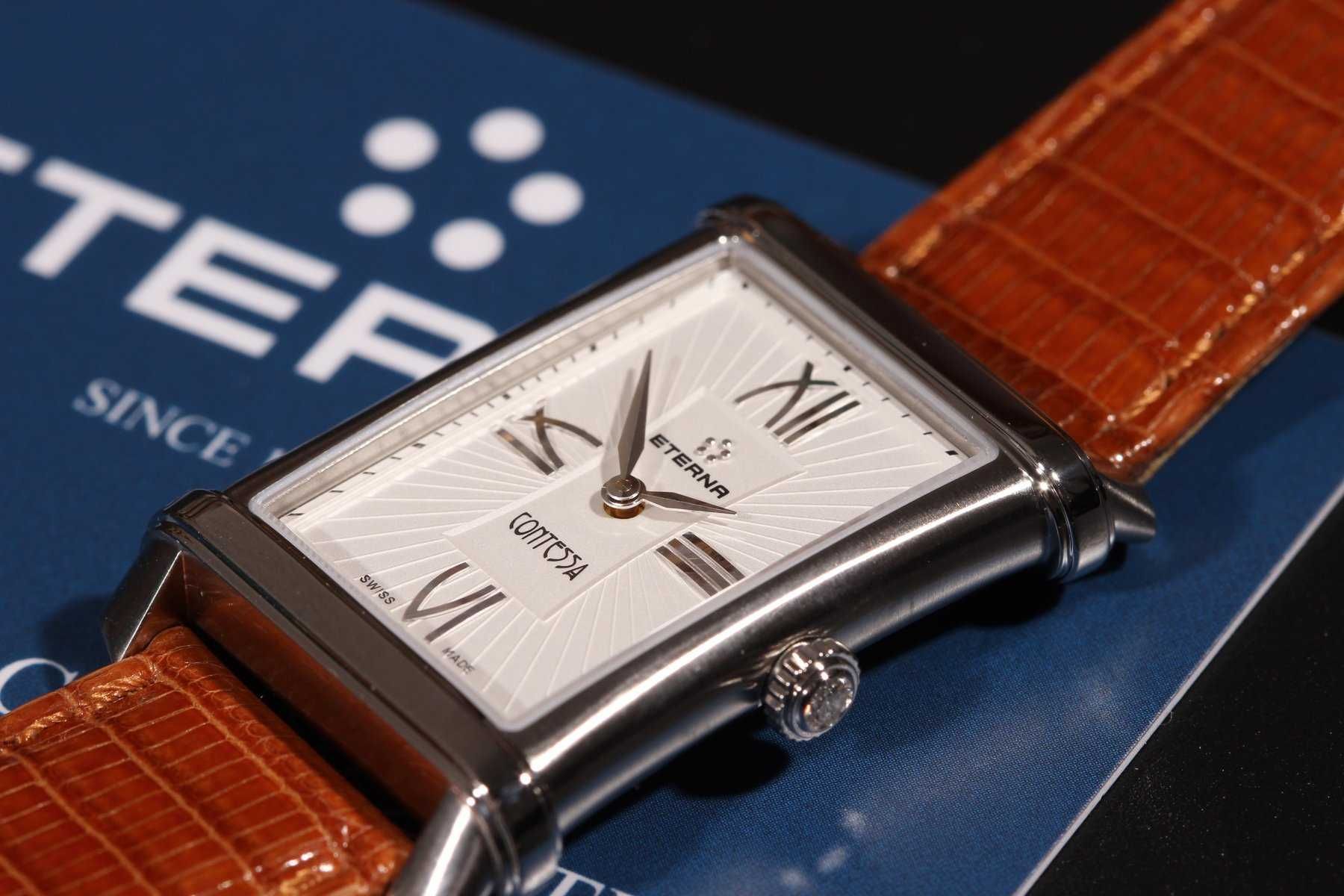 Zegarek damski Eterna Contessa z diamentem. Nowy gwarancja. Swiss made