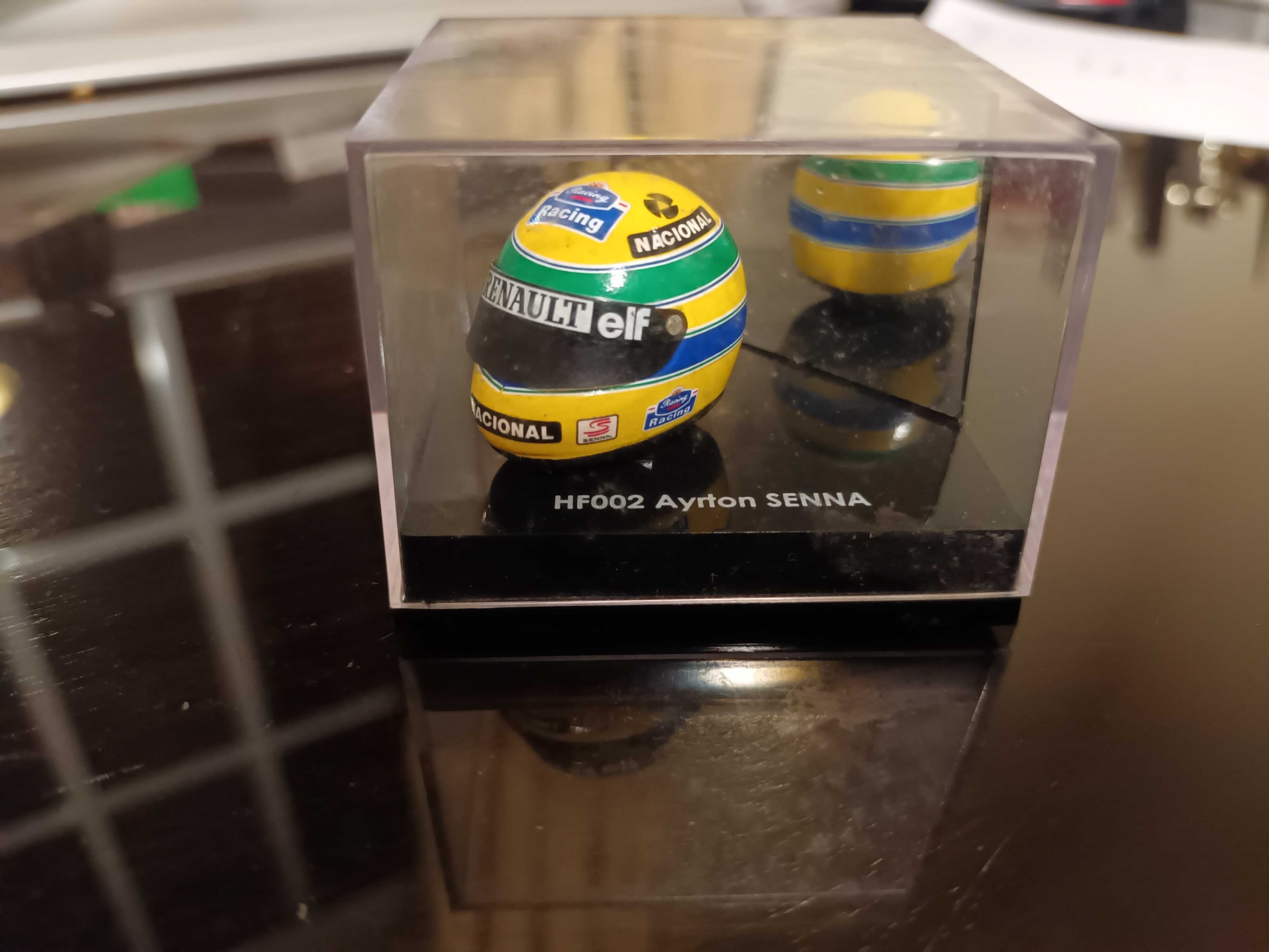 Miniatura capacete Ayrton Senna