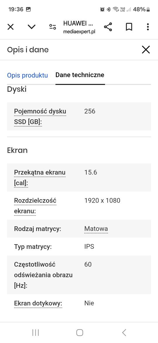 Huawei Matebook d15 15,6 R5 3500u