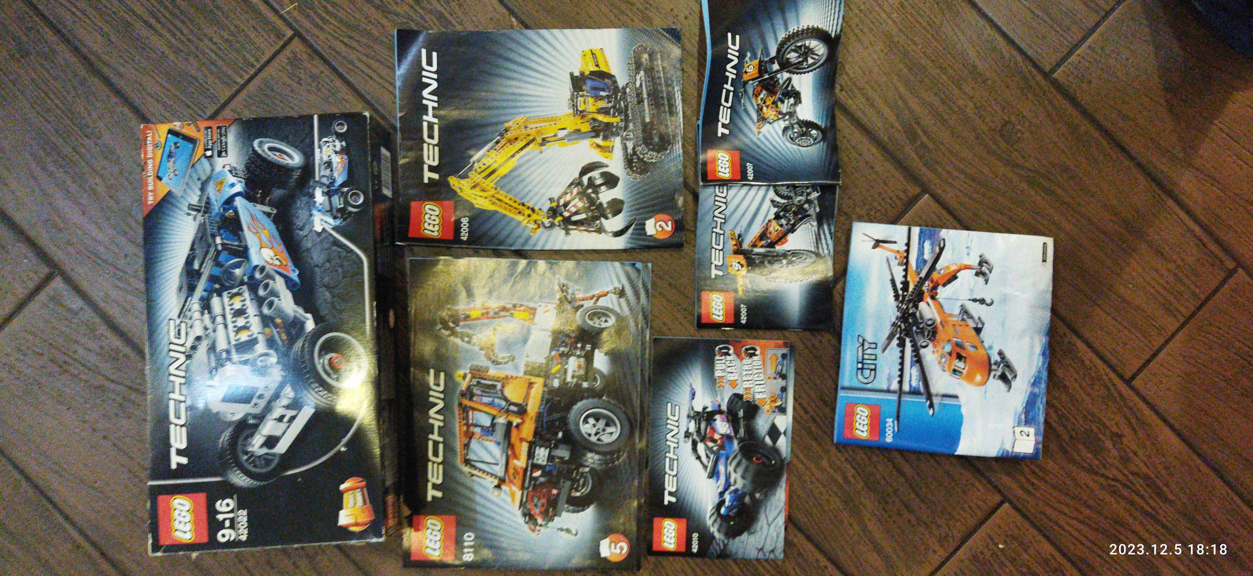 5x LEGO TECHNIC Mercedes Unimog 8110 LEGO TECHNIC 42006 i więcej.