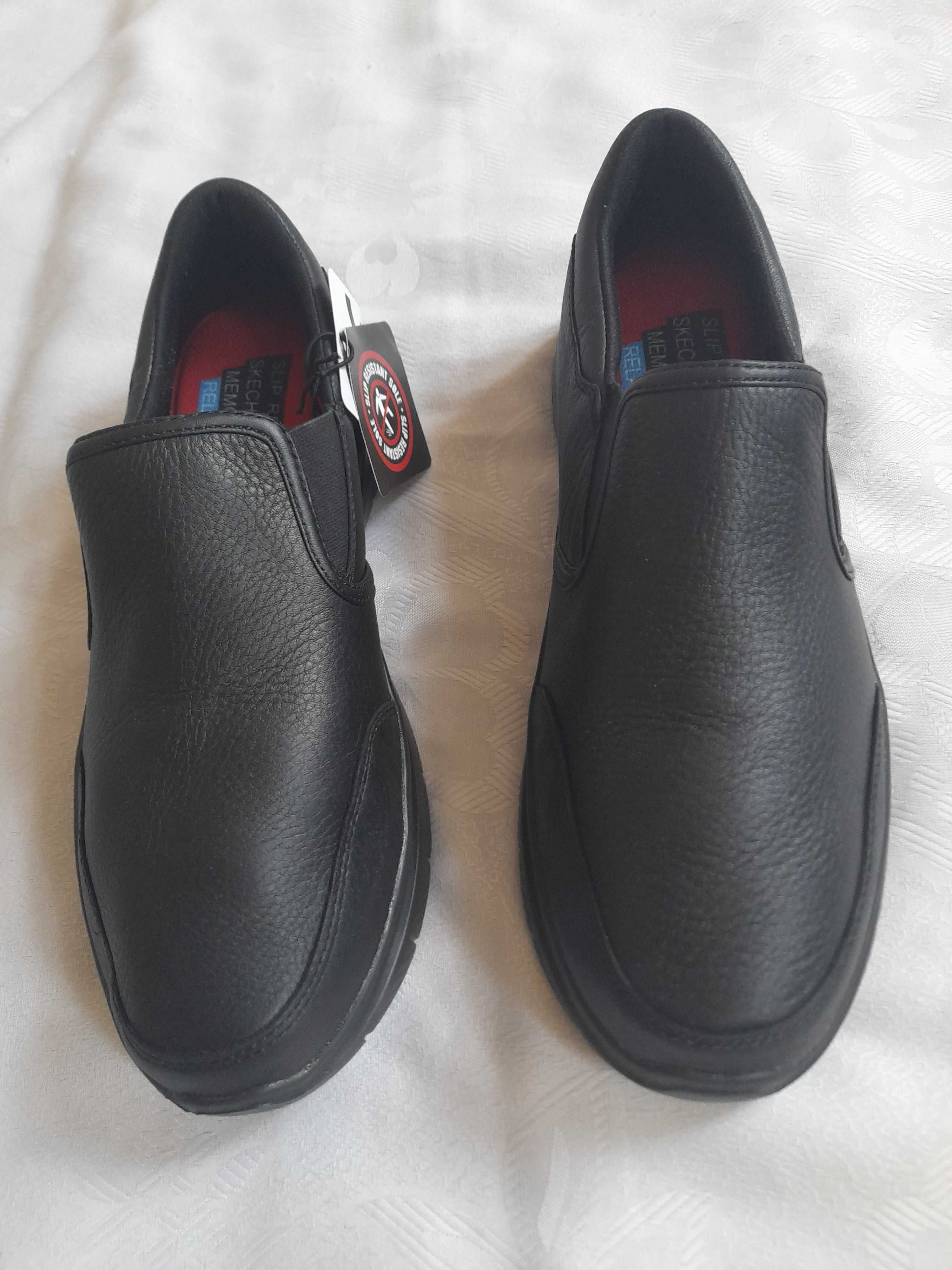 buty robocze skechers slip resistant relaxed-fit skóra