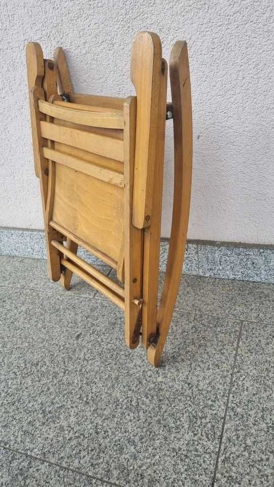 Fotel bujany składany dziecięcy Vintage Design PRL Lata 60