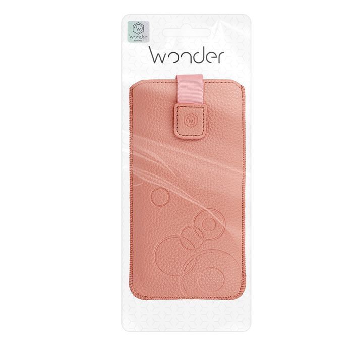 Kieszonka WONDER Deko L iPhone 13 Mini/SE 2020 brzoskwiniowa