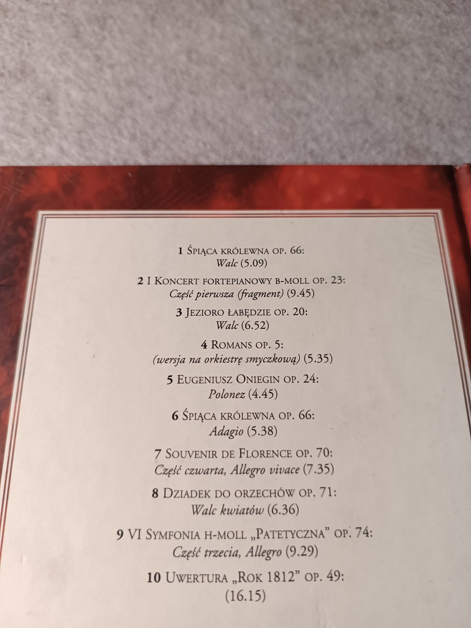 Płyta CD+książeczka Czajkowski poezja i pasja