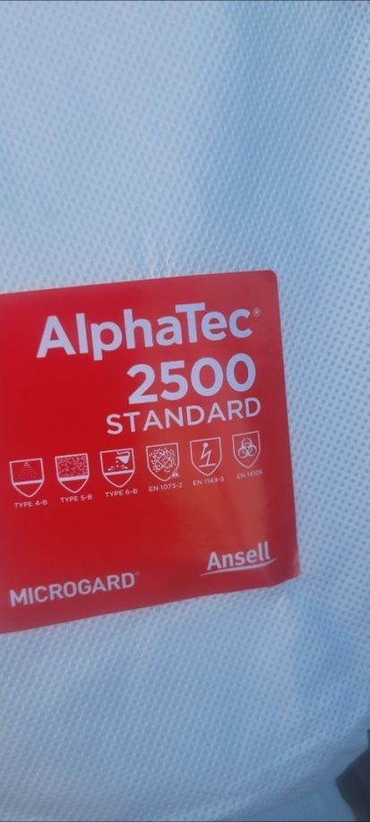 Kombinezon ochronny ansell alphatec 2500 standard