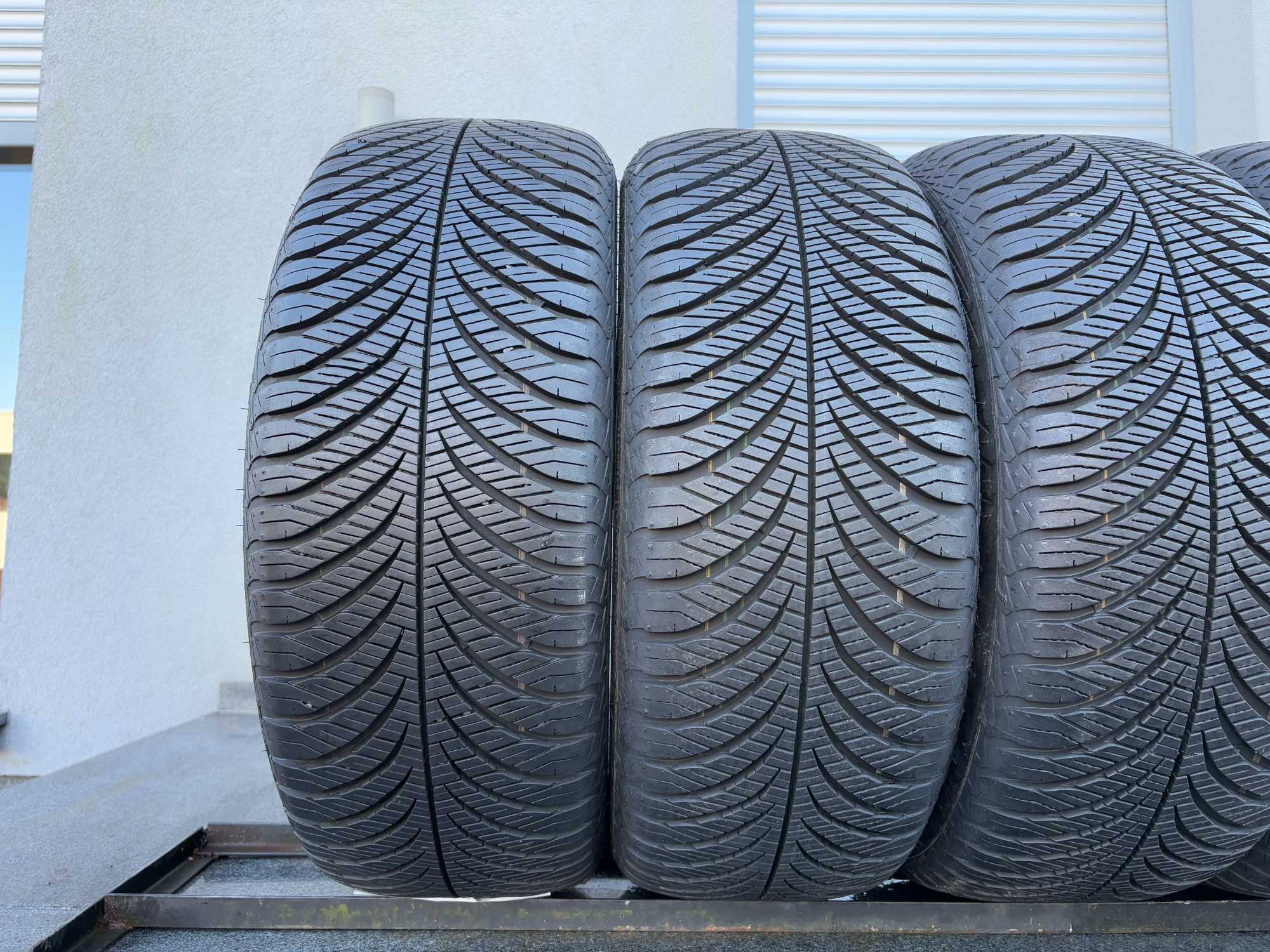 4szt całoroczne 215/55R17 GoodYear 8,8mm 2023r 100% bieżnika 4S67 gwar