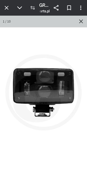 Reflektor przedni Led Ciągnik rolniczy  Manitou JCB