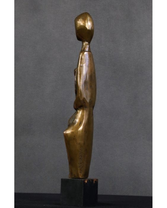 Madonna z dzieciątkiem. Brąz. Stal. Raf Verjans (1935 - 2022). Belgia.