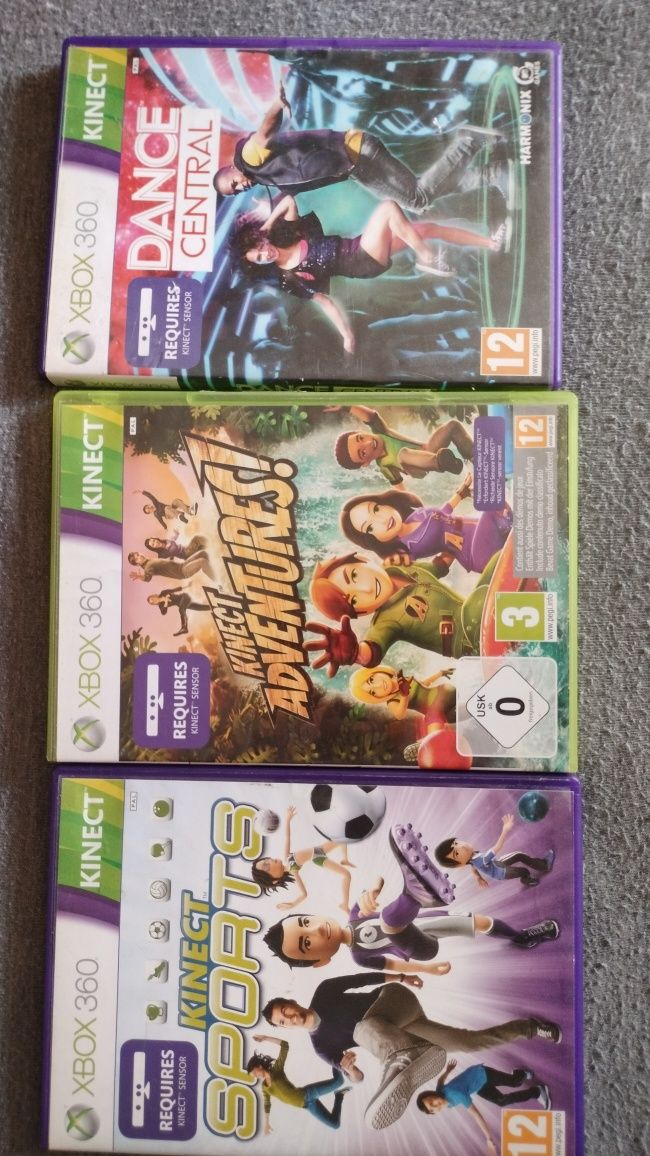 Kinect+3gry do xbox360