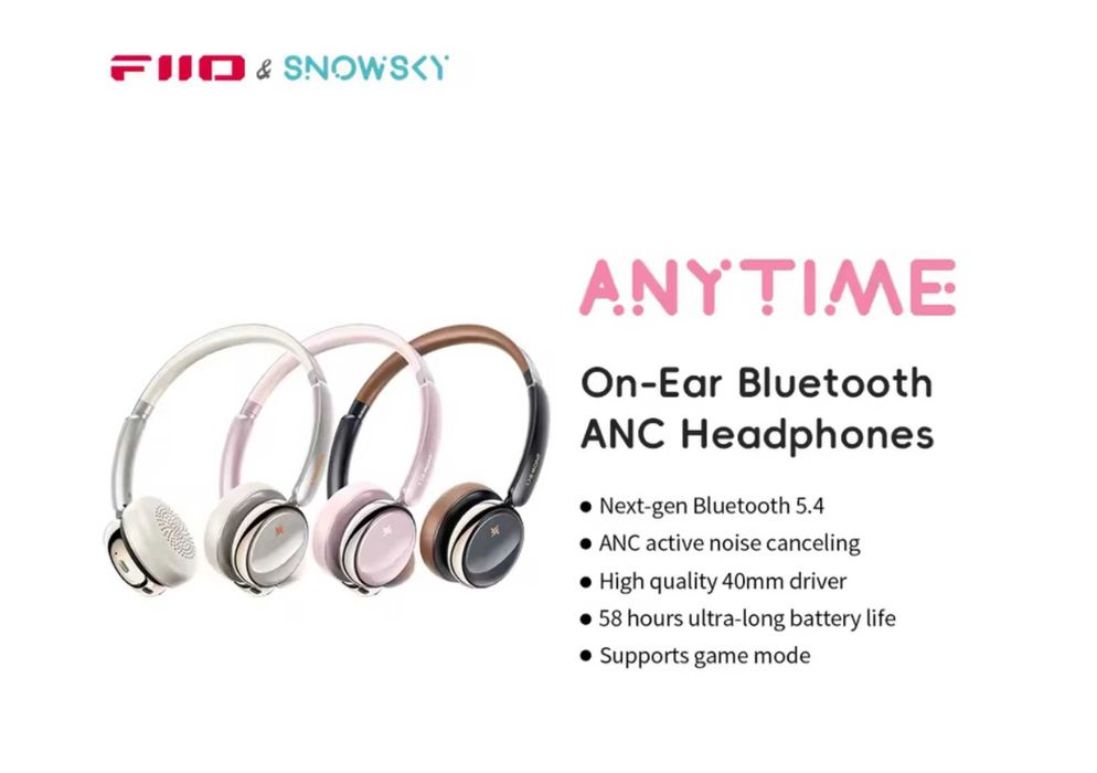 FiiO Snowsky Anytime — бездротові навушники з ANC та чистим звуком