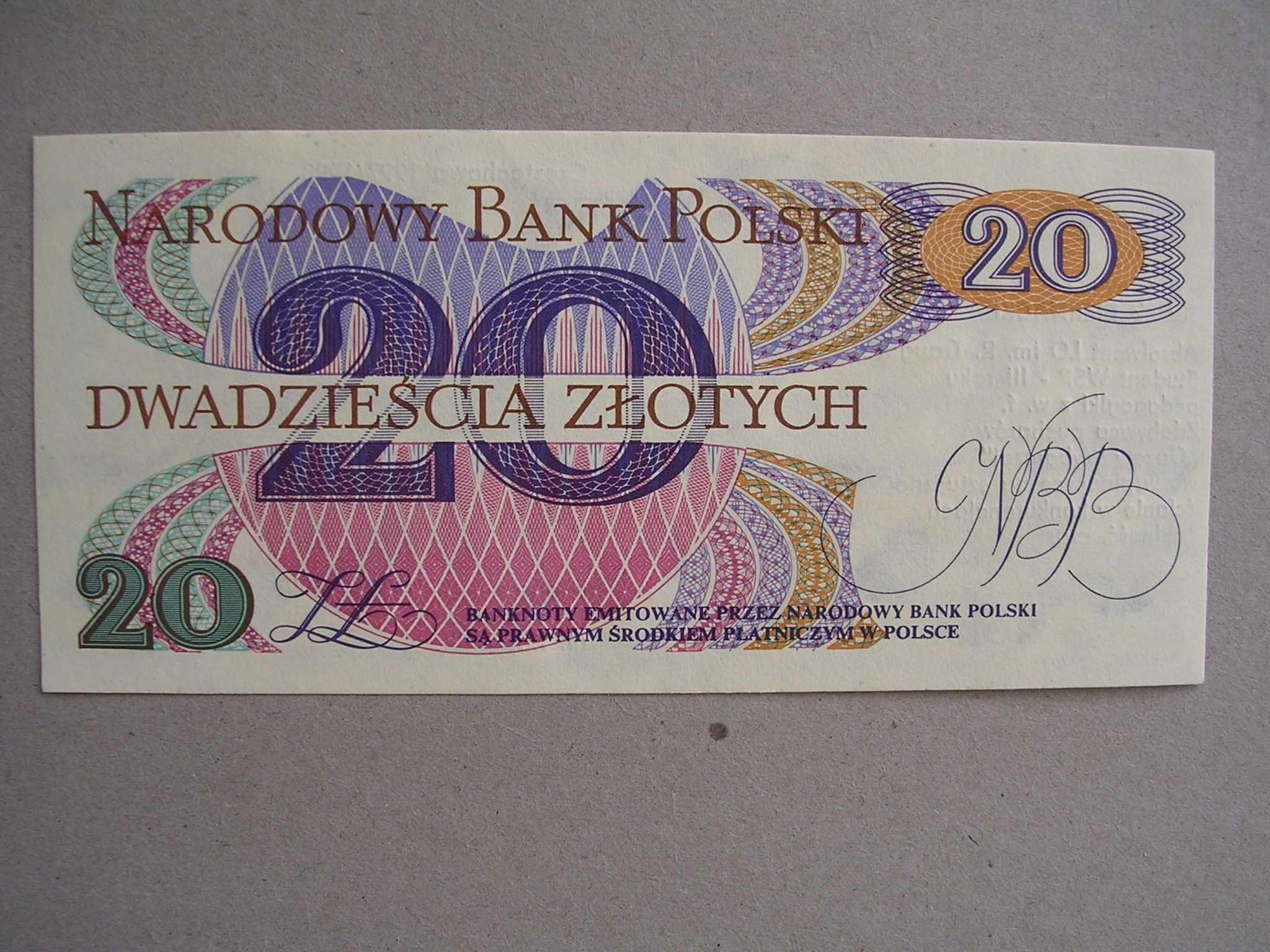 Banknot 20 zł okolicznościowy R Traugutt 1982 r