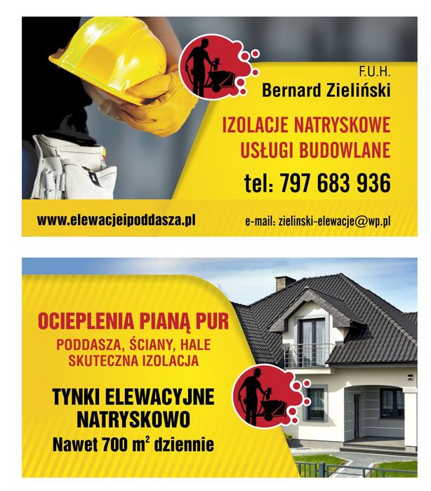 Tynki Elewacje, Ocieplenia Pianą,adaptacje Poddasza,Remonty, PUR