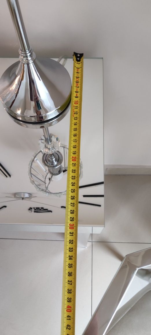 Lustrzana konsola srebrna Glamour szer 60 x gł 30 x wys 70