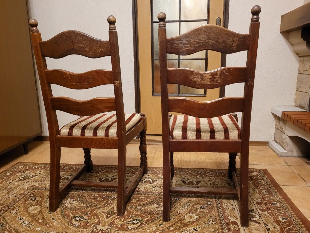 Dębowe krzesła komplet (4 sztuki)