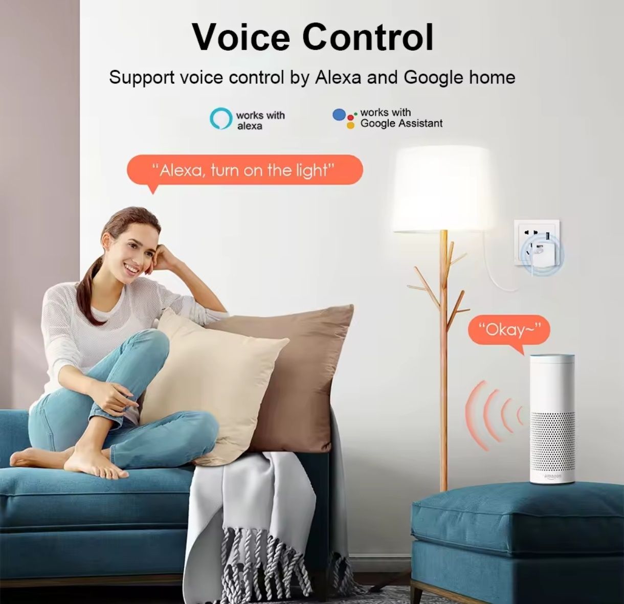 Gniazdo WiFi 5-12V programowany harmonogram załączeń