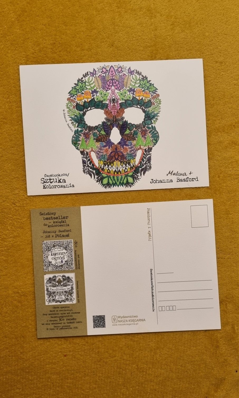 Orginalnie kolorowana pocztówka