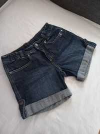 Krótkie spodnie dla dziewczyny na 158cm dżinsowe