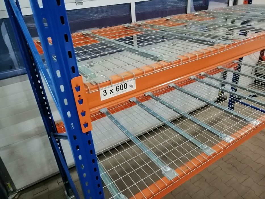 Regały magazynowe półkowe paletowe siatka przemysłowe
