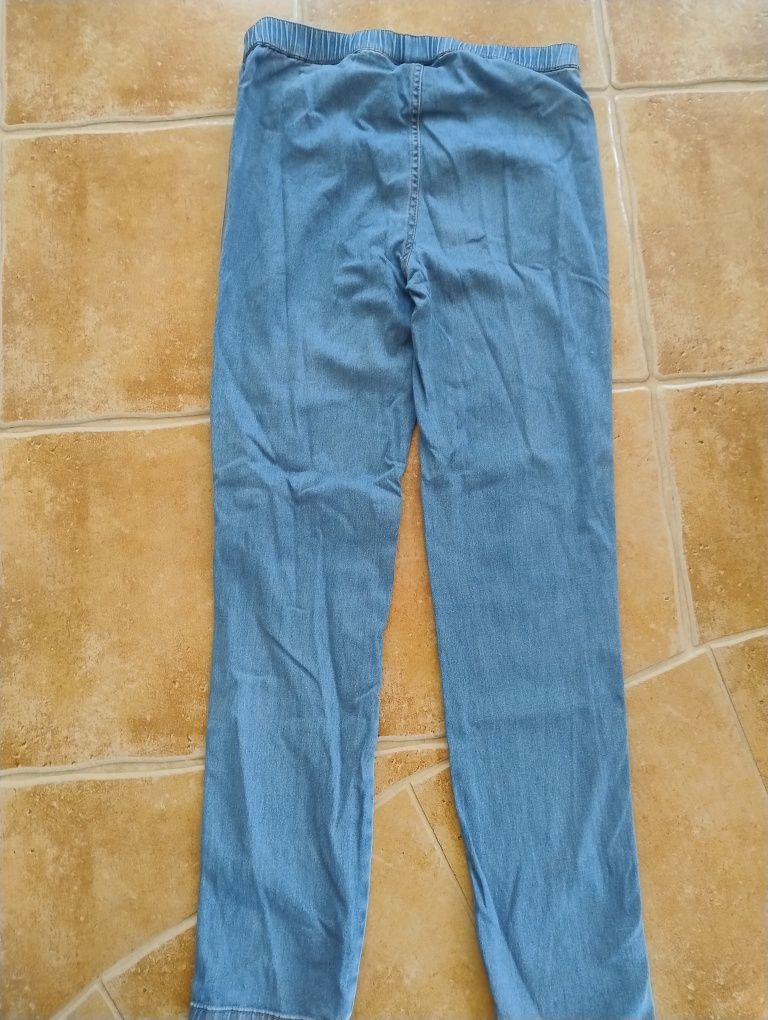 Spodnie 38 legginsy jeans bawełna