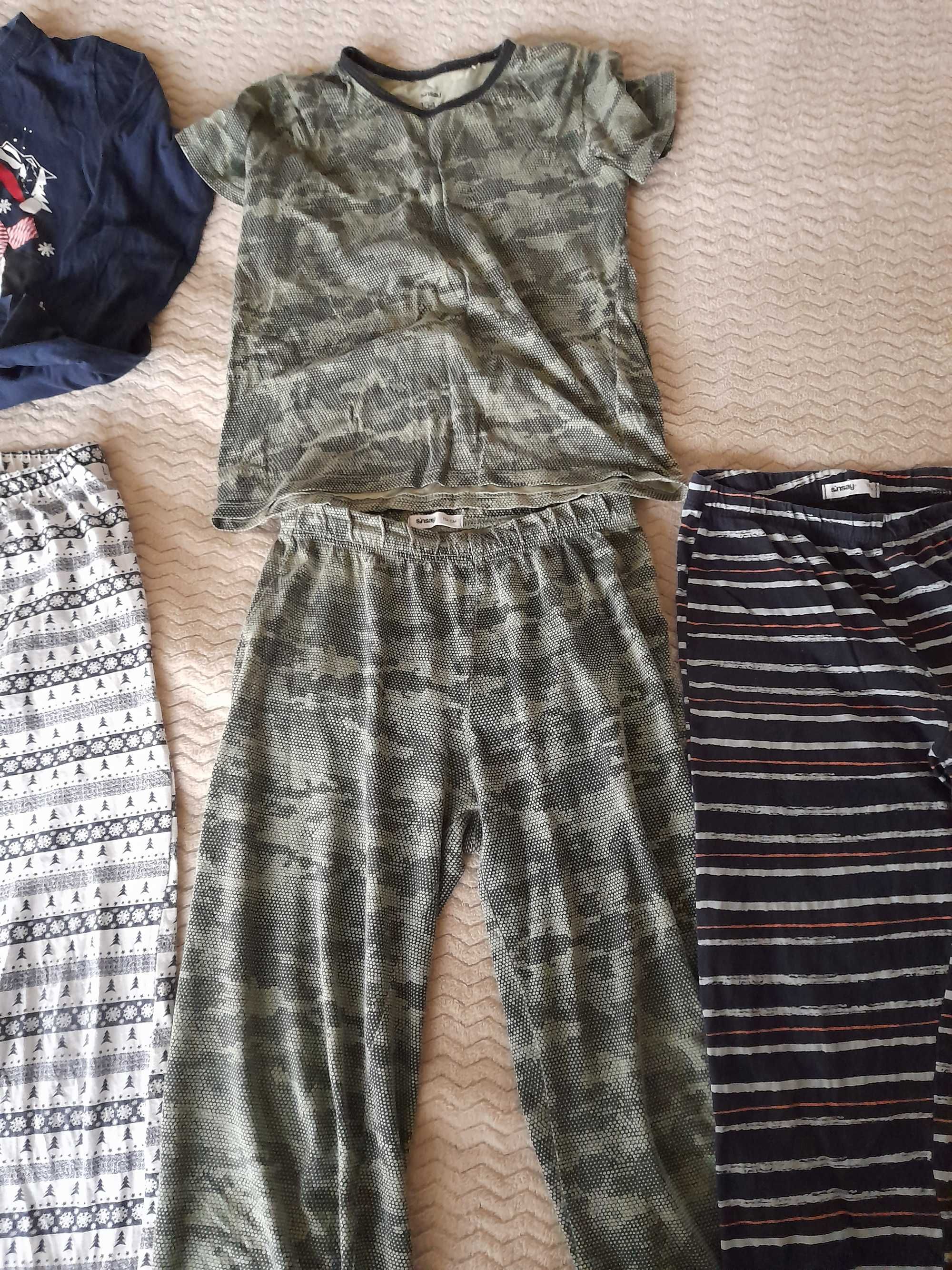 Piżama chłopięca spodnie do spania zestaw r  122/128 4 zestawy piżamy