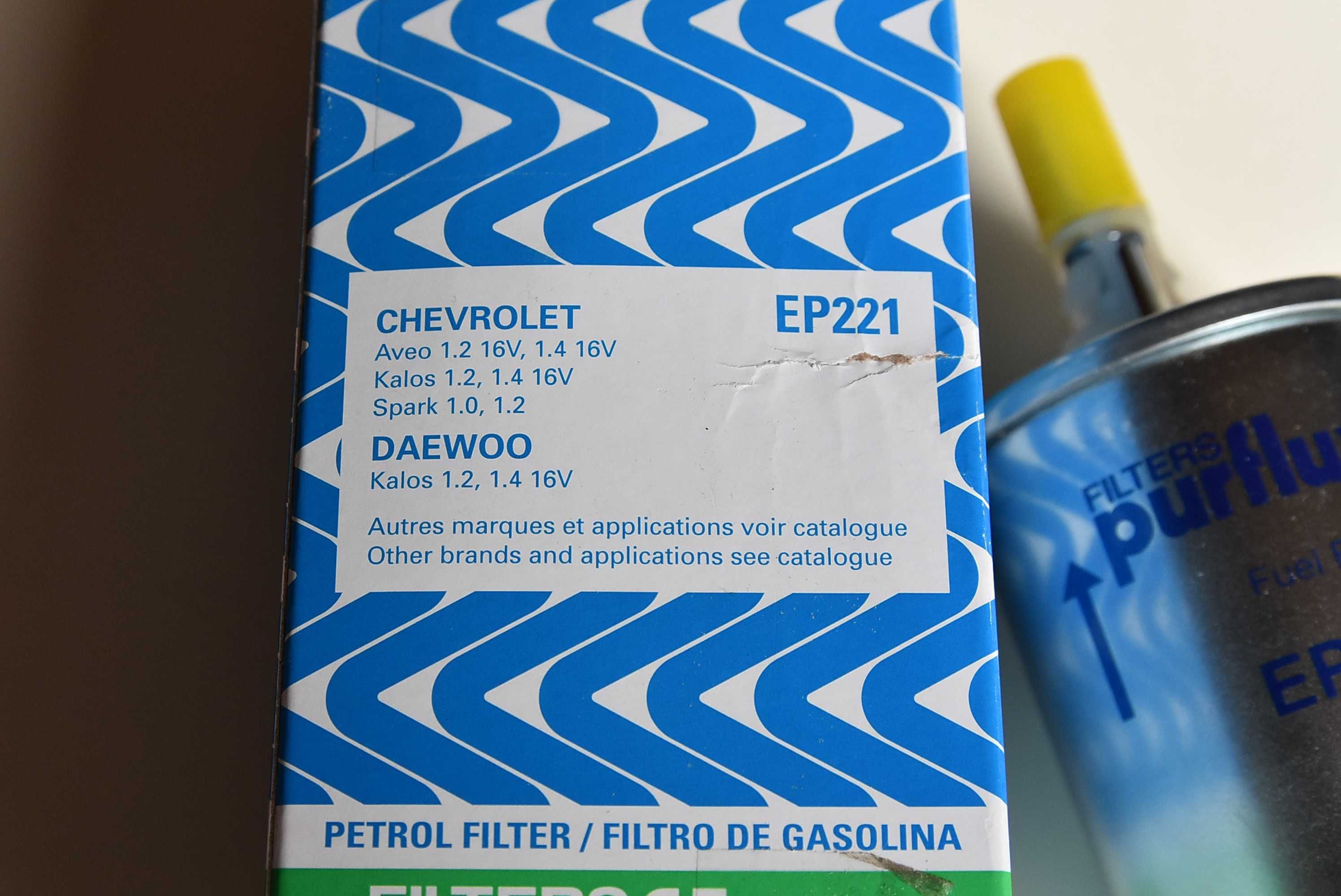 Chevrolet Spark M300, Aveo 1.2 -przewody NGK. i filtr paliwa