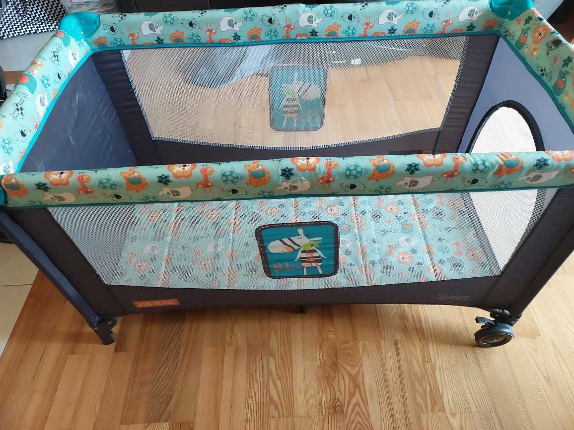 Smiki, łóżeczko turystyczne dla dziecka, 120x60 cm
