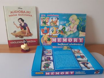 Disney - Audiobajka- KRÓLEWNA ŚNIEŻKA i gra Memory bajkowi ulubieńcy.