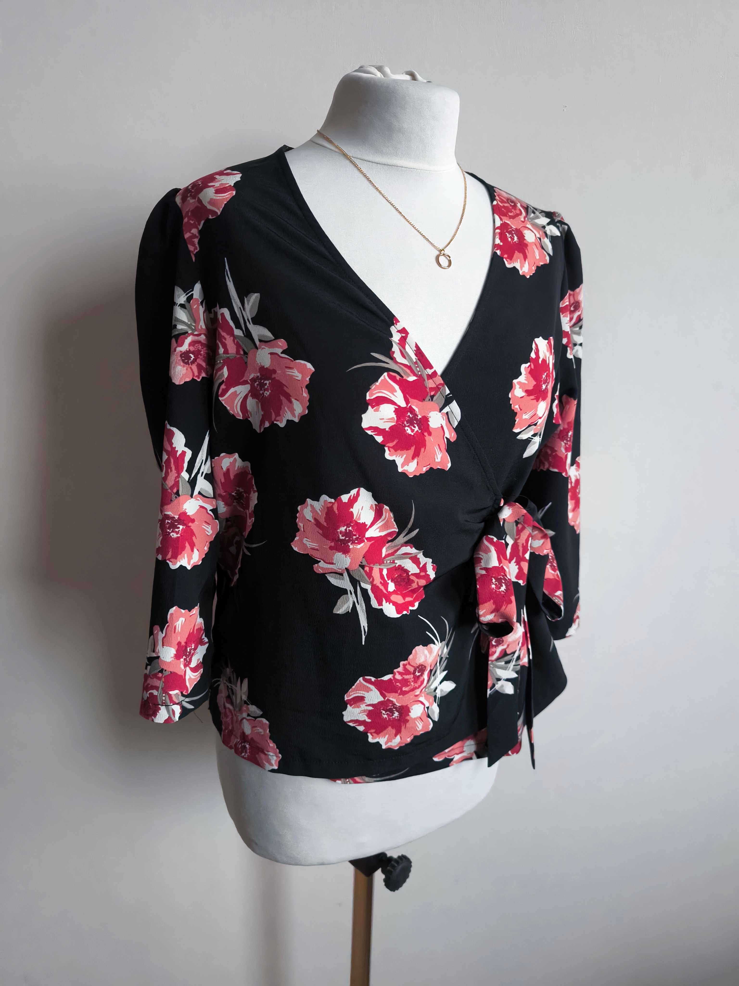 Nowa bluzka marki Primark S/36 Piękny, kwiatowy wzór styl i wygoda!