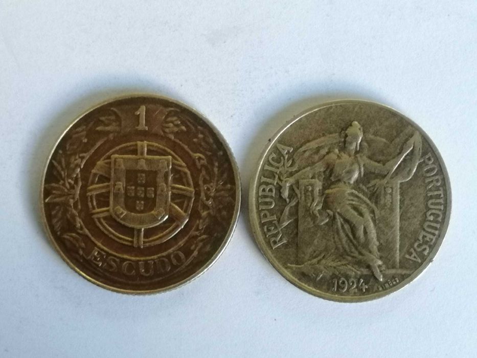 1 Escudo 1924 Bronze Aluminio