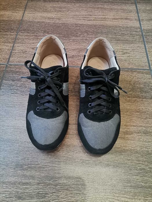 Кросівки з блискітками, замш