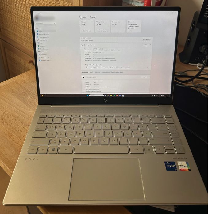 HP Envy 14 - i7 11ª Gen • 16GB RAM • SSD 477GB • Como novo