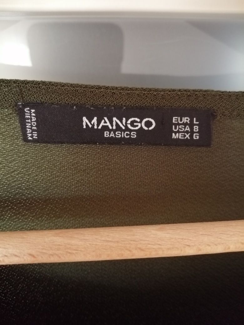 Sukienka khaki r. L Mango