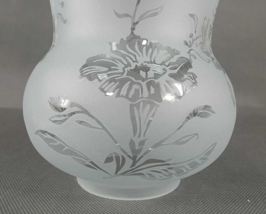 Biały TULIPAN klosz LAMPA NAFTOWA 9,8 cm secesja