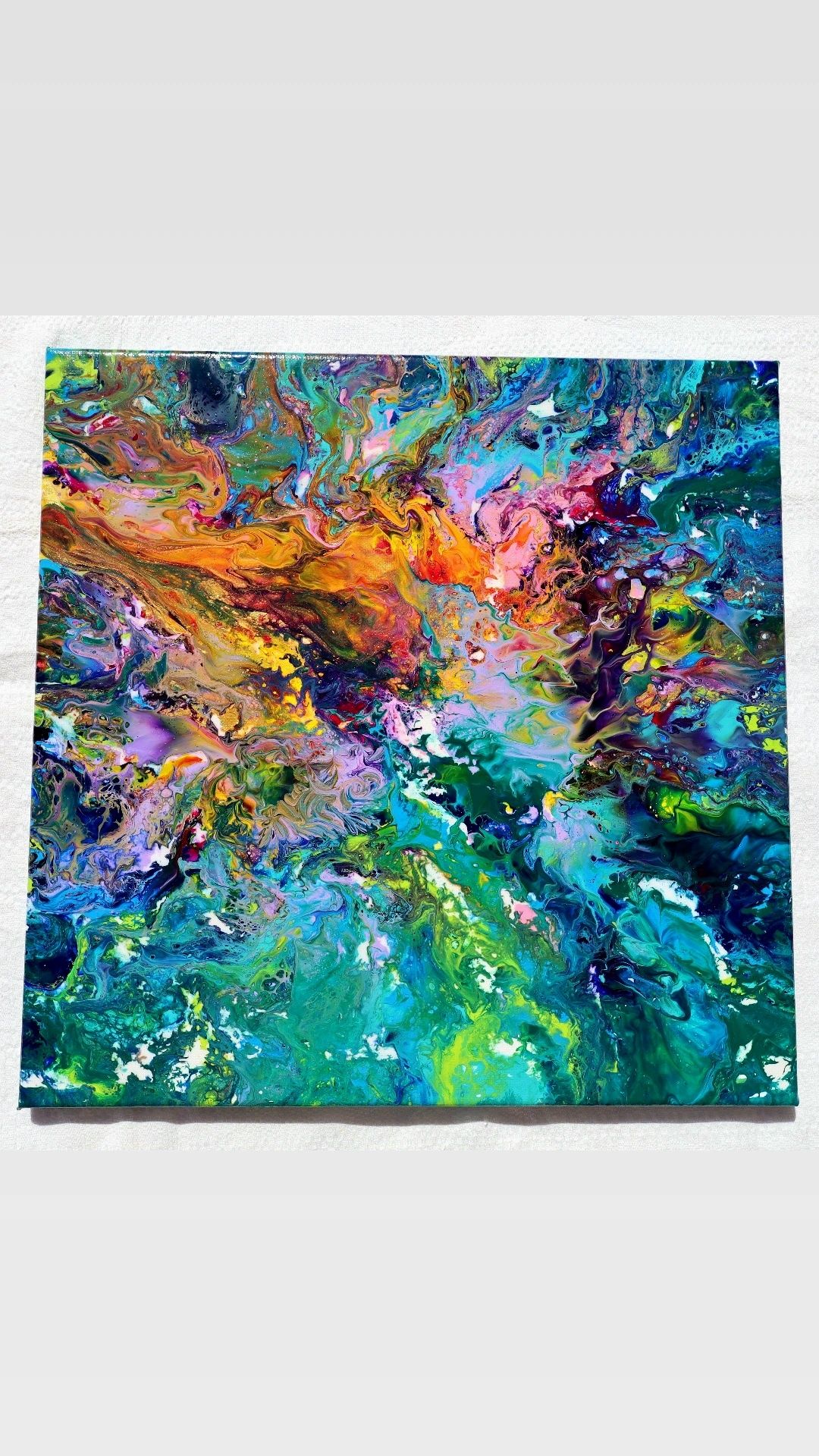Quadro Original Pintado à Mão, tela 40x40