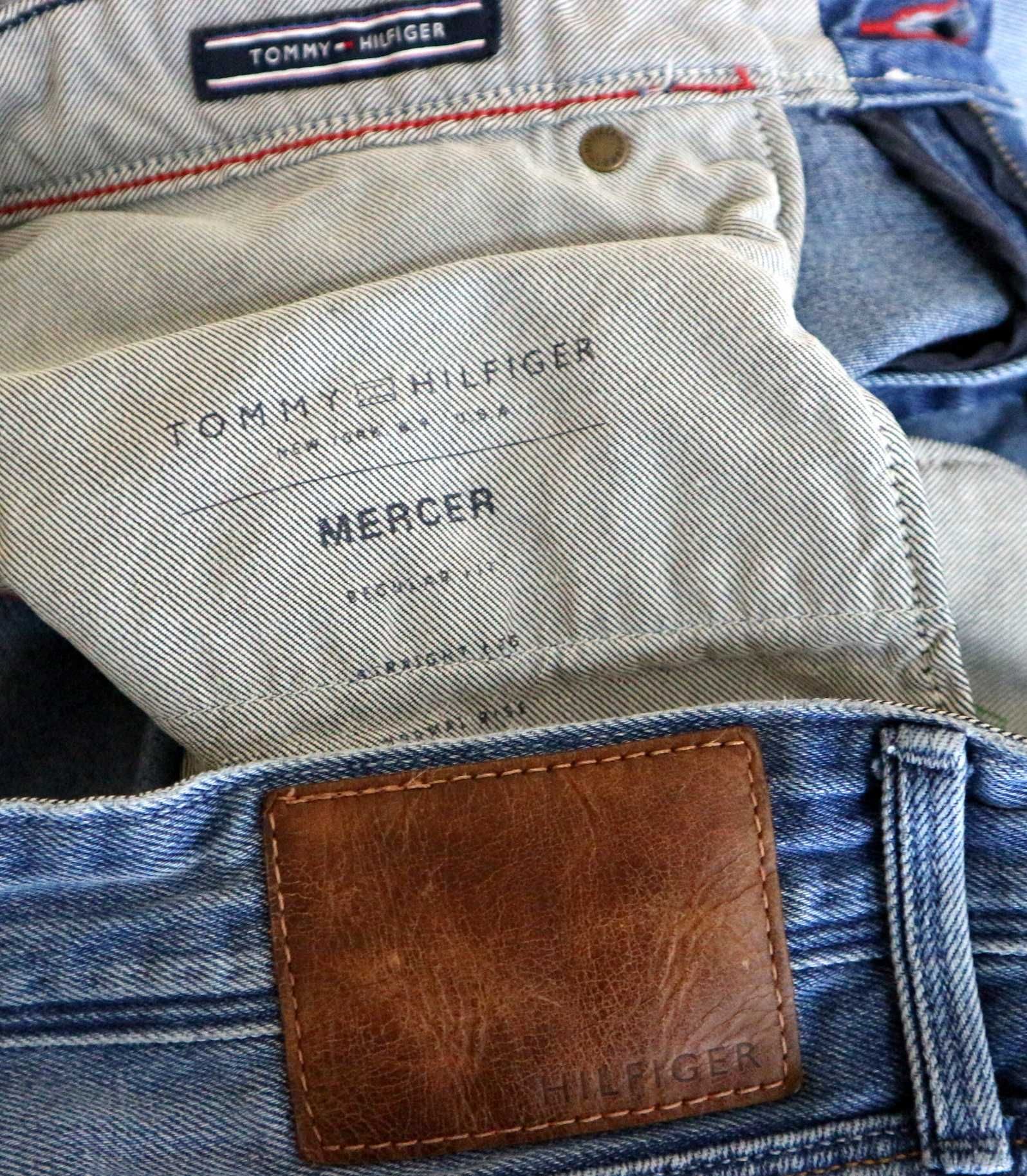 Tommy Hilfiger Mercer Regular Fit spodnie jeansy W36 L32 pas 2 x 46 cm