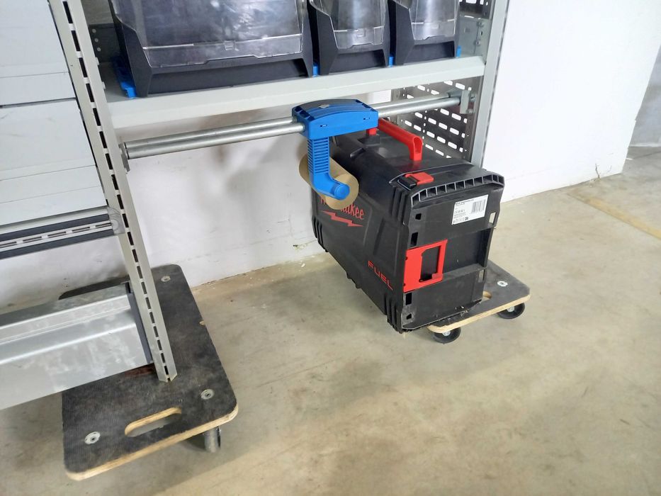 Regały do busa szafki półki zabudowa serwisowa warsztat ZESTAW SORTIMO