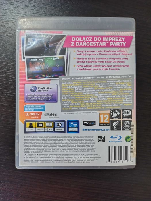 DanceStar Party: Zostań gwiazdą tańca PlayStation 3 (PS3) pudełkowa v