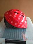 Kask rowerowy, czerwony , 52-56