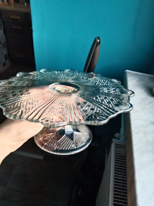 Patera szklana plus inne kryształy