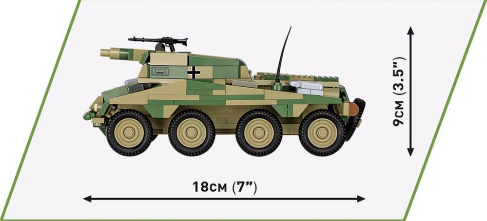 Klocki COBI 2288 SD.KFZ. 234/3 STUMMEL CZOŁG