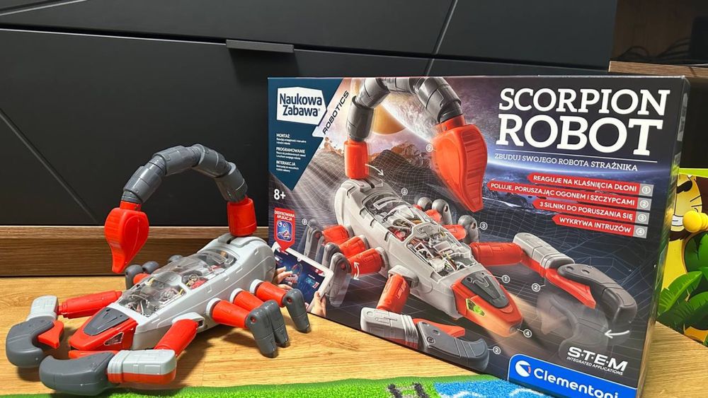 Robot skorpion CLEMENTONI NAUKOWA ZABAWA scorpion