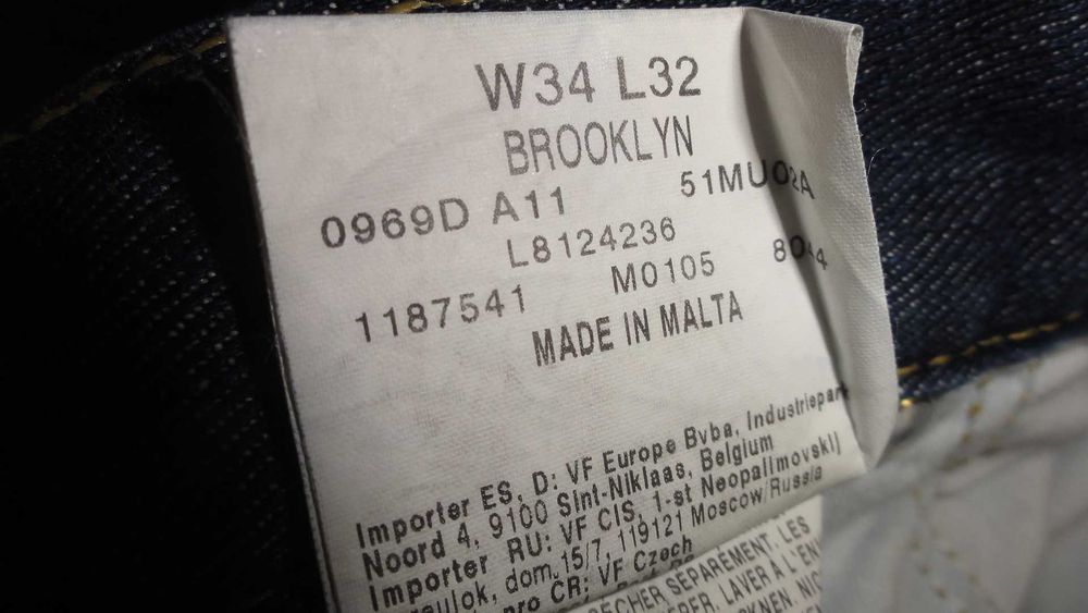 Lee BROOKLYN W34 L32 - Oryginalne spodnie Jeans