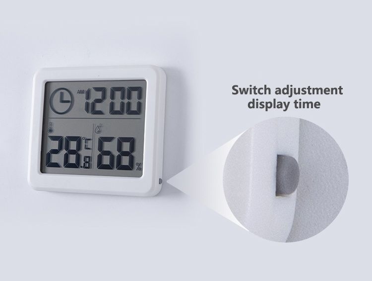 Цифровий термометр і гігрометр з годинником
