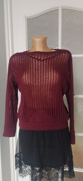 Sweterek burgundowy rozmiar S