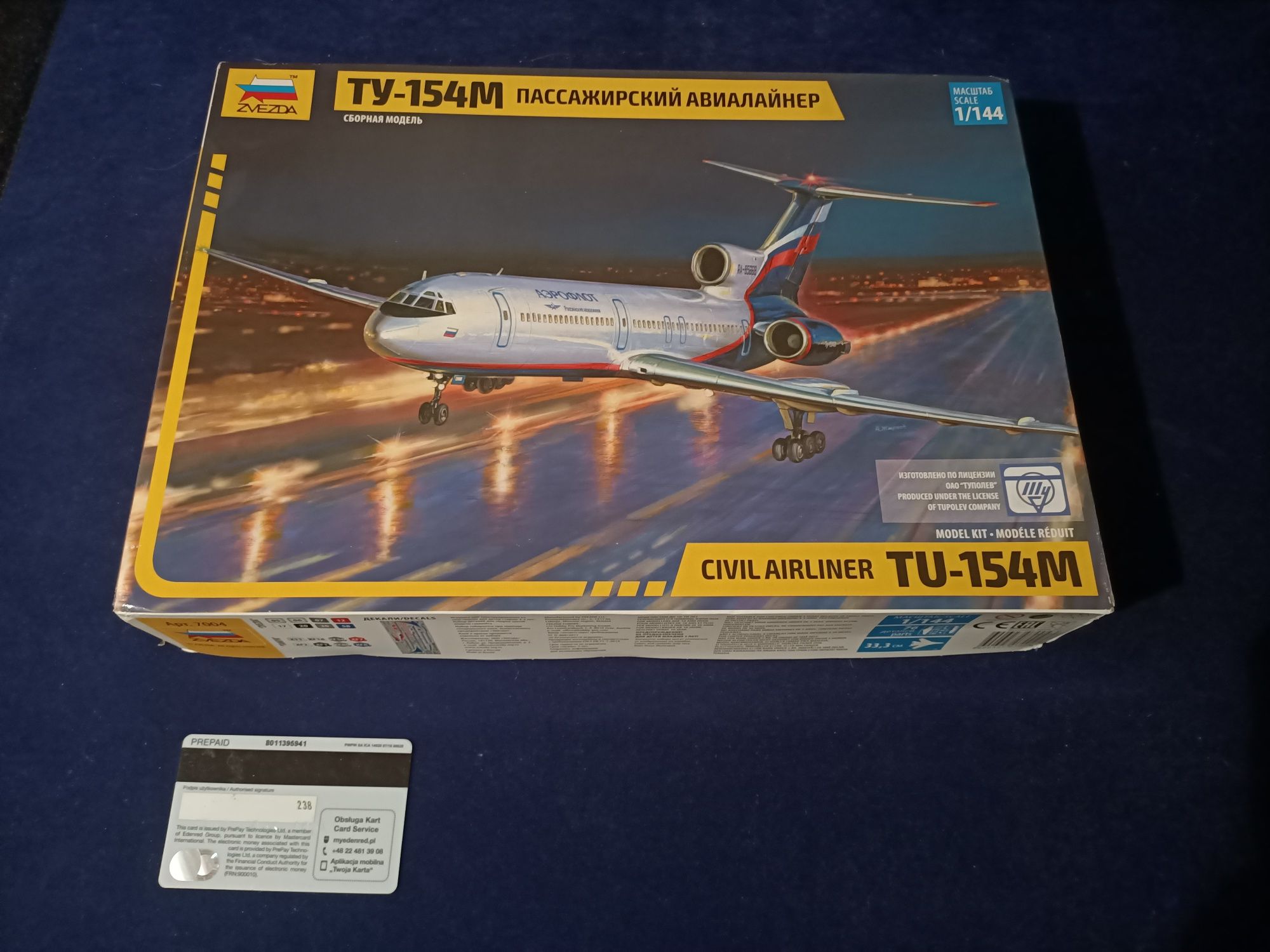 Zvezda model samolotu TU-154M