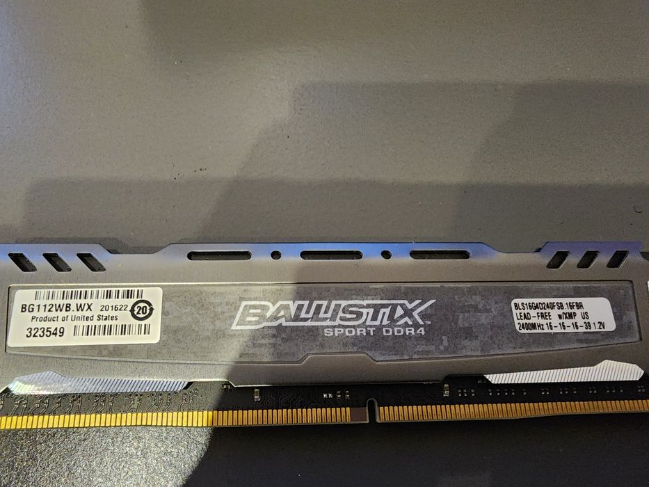 Pamięć ram ddr4 ballistix 8gb 2400mhz