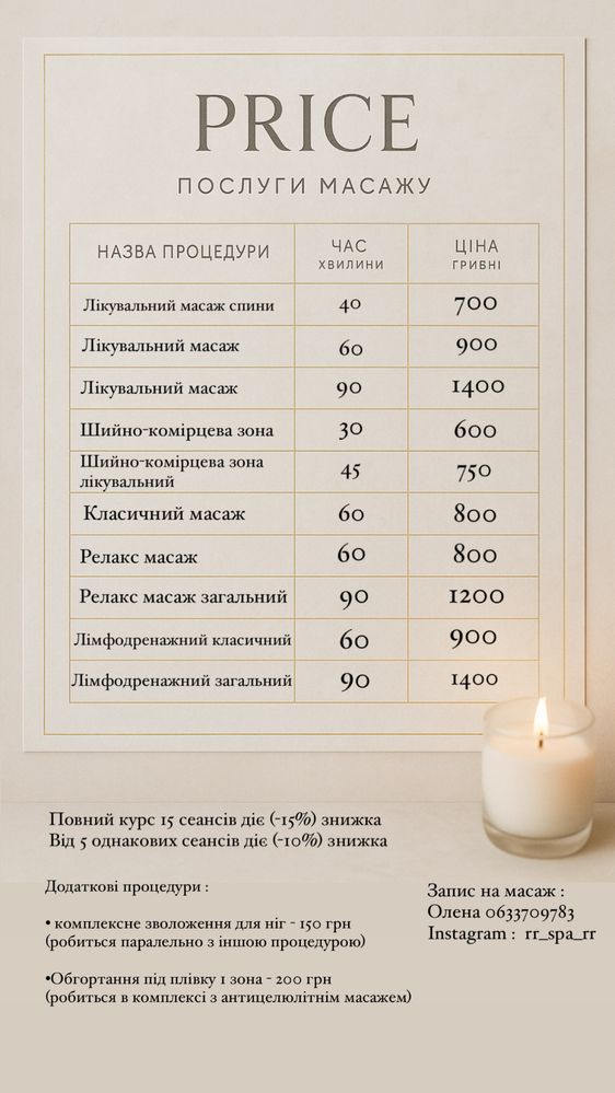 Масаж , масаж левый берег , масаж воскресенка
